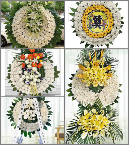广东梅州市平远县东石镇茅坪村花圈速递